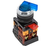 Переключатель EKF ANLC-22, 2P синий с подсветкой 380В NO+NC PROxima psw-anlc-2p-b-380