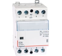 Контактор Legrand CX³ 4П, 400 В~, с катушкой 24 В~, 63 A, 4 НО, 3 модуля 412512