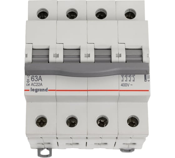 Выключатель-разъединитель Legrand RX3 4П, 63A 419331 1