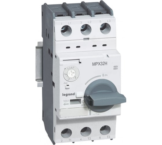 Автоматический выключатель защиты двигателя Legrand MPX³ 32H 0,25A 100kA 417321