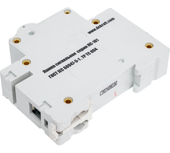 Сигнальная лампа Dekraft ЛС101-1Р-WHI-LED 18010DEK