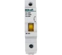 Сигнальная лампа Dekraft ЛС101-1Р-YEL-LED 18008DEK