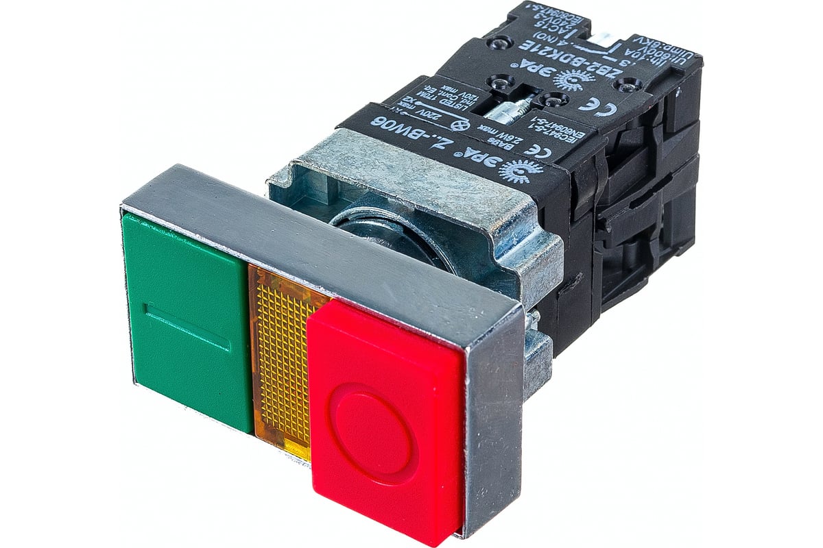 Кнопка управления ЭРА LAY5-BW8465 I-O, сдвоенная, с подсветкой, 20/200 ...