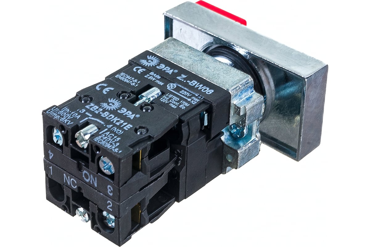 Кнопка управления ЭРА LAY5-BW8465 I-O, сдвоенная, с подсветкой, 20/200 ...