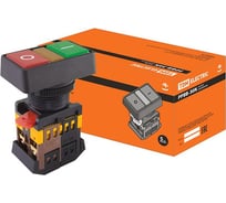 Кнопка TDM PPBB-30N I-0, d30мм, неон/230В, 1з+1р SQ0704-0026