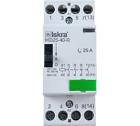 Модульный контактор Iskra IKD25-40-R/230/220V УТ-00019644