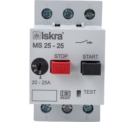Автоматический выключатель защиты двигателя Iskra MS25-25 УТ-00019745