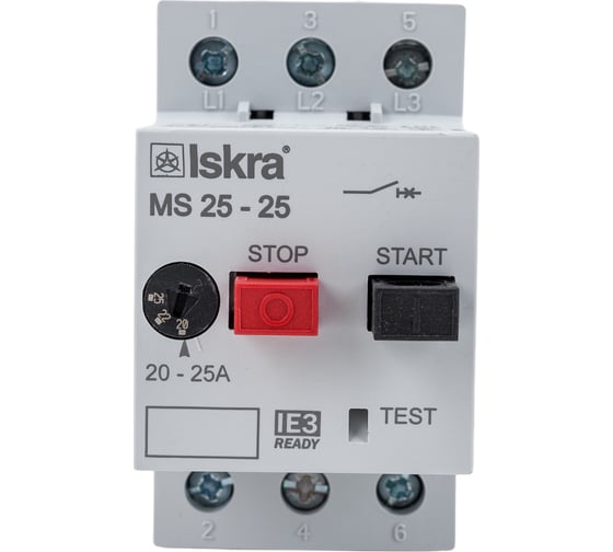 Автоматический выключатель защиты двигателя Iskra MS25-25 УТ-00019745 1