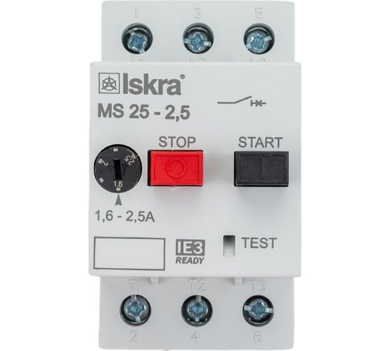 Автомат защиты двигателя Iskra MS25-2.5 УТ-00019744 1