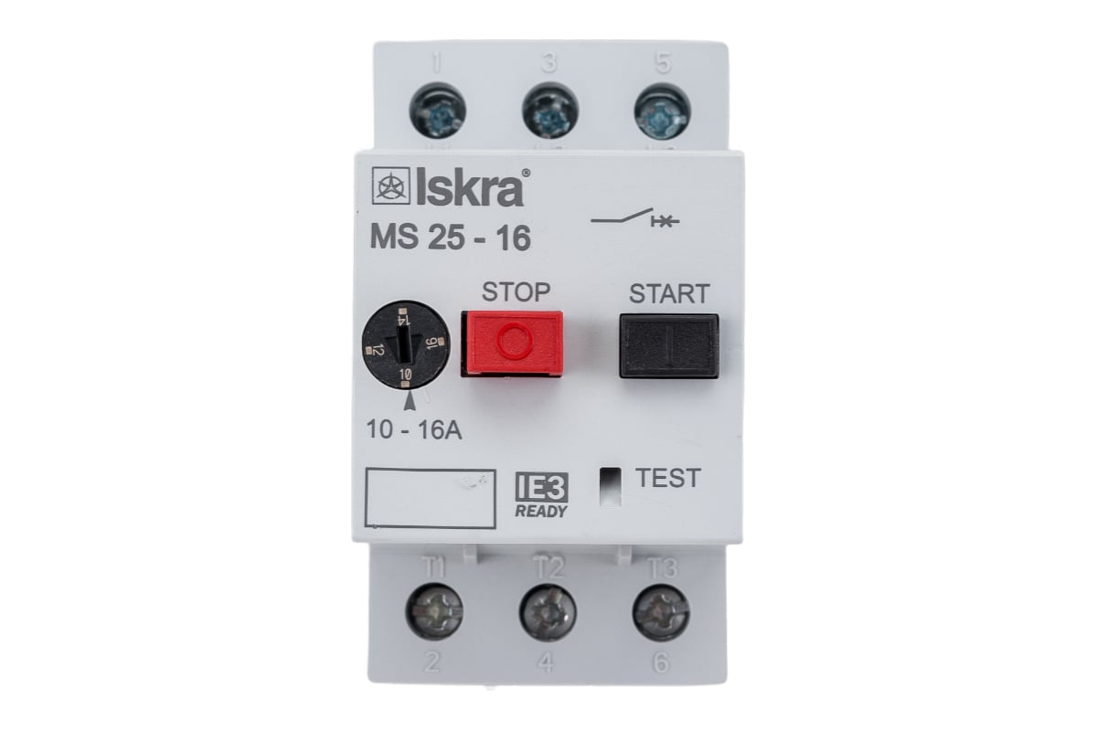 Автоматический выключатель защиты двигателя iskra ms25-16 ут-00019743