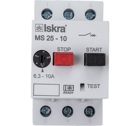 Автомат защиты двигателя Iskra MS25-10 УТ-00019742 1