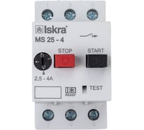 Автоматический выключатель защиты двигателя Iskra MS25-4 УТ-00019746