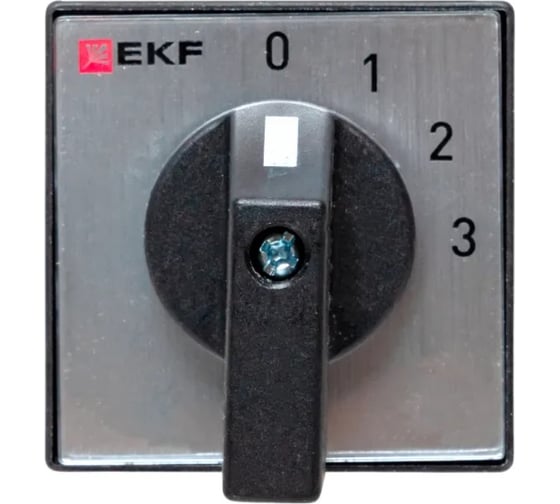 Переключатель кулачковый EKF ПК-1-102 25А 2P «0-1-2-3» IP65 pk-1-102-25-65