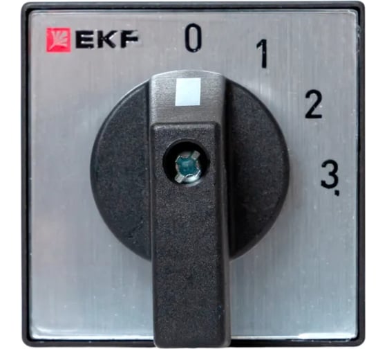 Переключатель кулачковый EKF ПК-1-101 10А 1P «0-1-2-3» IP65 pk-1-101-10-65