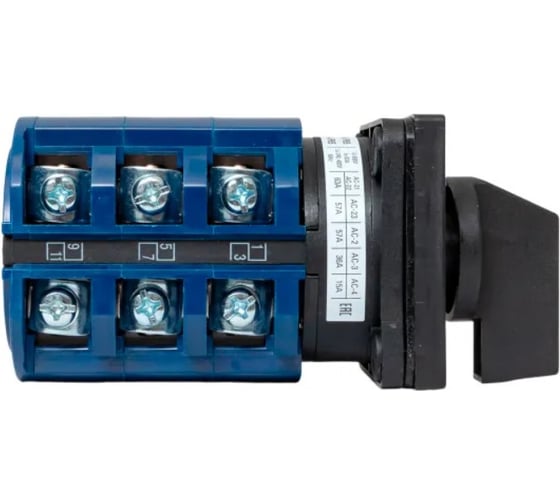 Переключатель кулачковый EKF ПК-1-23 63А 3P «1-0-2» IP65 pk-1-23-63-65