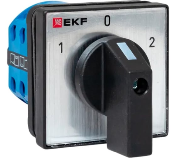Переключатель кулачковый EKF ПК-1-42 10А 2P «1-0-2» IP65 pk-1-42-10-65 1