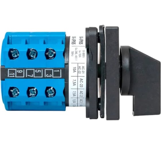 Переключатель кулачковый EKF ПК-1-43 10А 3P «1-0-2» IP65 pk-1-43-10-65