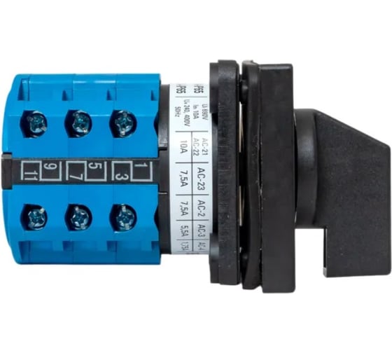Переключатель кулачковый EKF ПК-1-53 10А 3P «1-2» IP65 pk-1-53-10-65