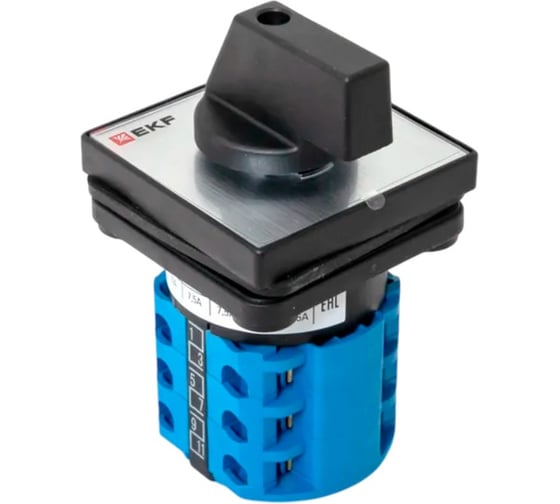 Переключатель кулачковый EKF ПК-1-53 63А 3P «1-2» IP65 pk-1-53-63-65