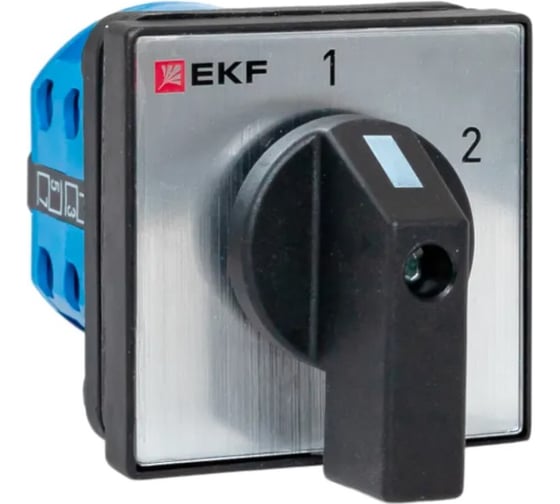 Переключатель кулачковый EKF ПК-1-52 10А 2P «1-2» IP65 pk-1-52-10-65