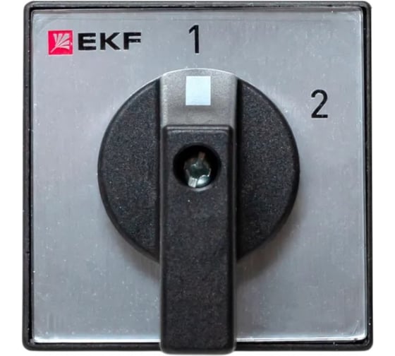 Переключатель кулачковый EKF ПК-1-52 10А 2P «1-2» IP65 pk-1-52-10-65