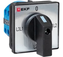 Переключатель кулачковый EKF ПК-1-73 10А 3P для вольтметра (линейное напряжение) IP65 pk-1-73-10-65