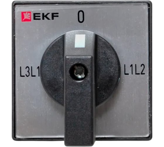 Переключатель кулачковый EKF ПК-1-73 10А 3P для вольтметра (линейное напряжение) IP65 pk-1-73-10-65