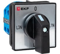Переключатель кулачковый EKF ПК-1-84 10А 4P для вольтметра (фазное напряжение) IP65 pk-1-84-10-65