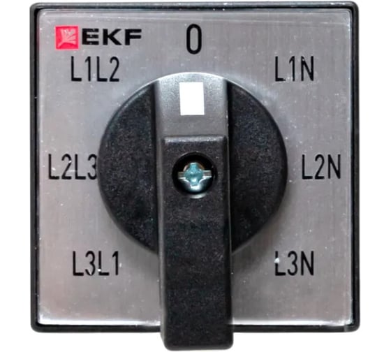 Переключатель кулачковый EKF ПК-1-64 10А для вольтметра IP65 pk-1-64-10-65