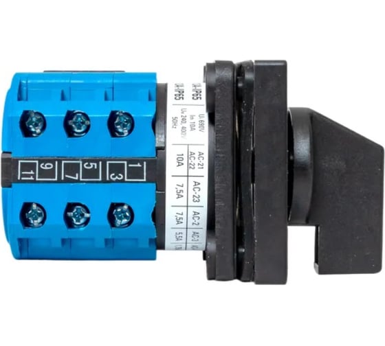 Переключатель кулачковый EKF ПК-1-64 10А для вольтметра IP65 pk-1-64-10-65