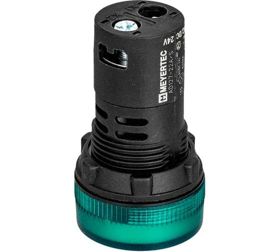 Сигнальная LED лампа MEYERTEC зеленый, 220V AC/DC IP65 MT22-SA33 R-00014409