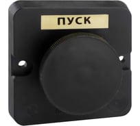Пост кнопочный ПКЕ 112-1-У3-IP40-КЭАЗ (черный гриб) 20 шт 150730
