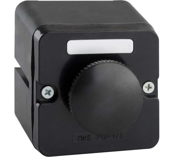 Пост кнопочный ПКЕ 222-1-У2-IP54-КЭАЗ (черный гриб) 20 шт 150755 1