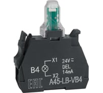 Световой блок КЭАЗ OptiSignal D22 A45-LB-VB4 красный 24VACDC ZBVB4 100 шт 332203