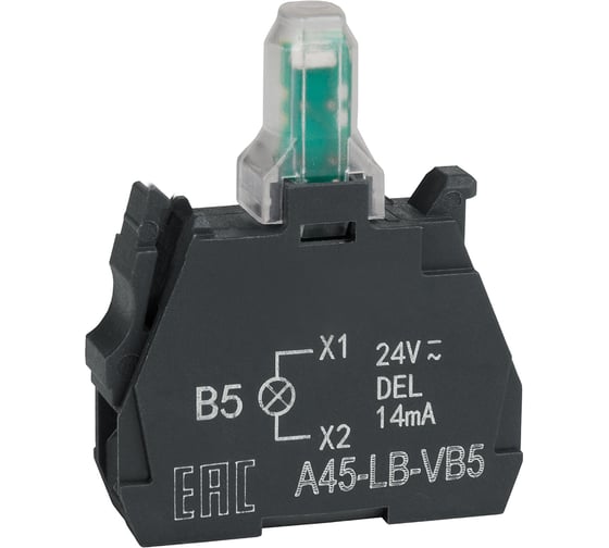 Световой блок КЭАЗ OptiSignal D22 A45-LB-VB5 желтый 24VACDC ZBVB5 100 шт 332204