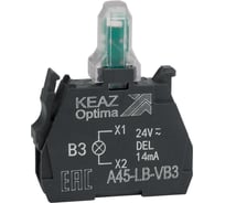 Световой блок КЭАЗ OptiSignal D22 A45-LB-VB3 зеленый 24VACDC ZBVB3 -100шт 332206