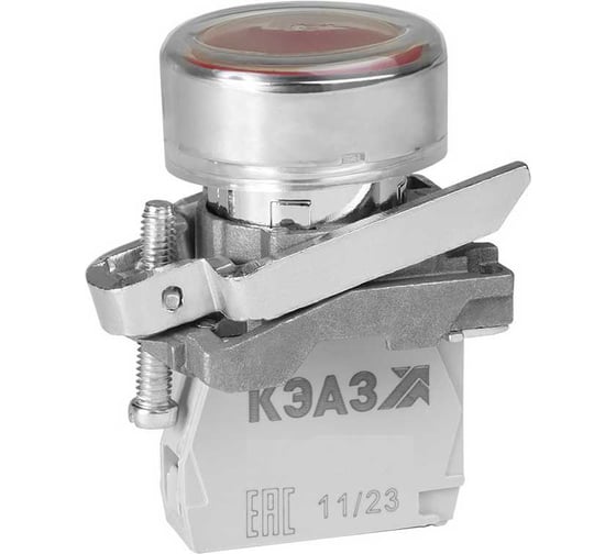 Кнопка КМЕ4210мС-красный-1но+0нз-цилиндр-IP65-КЭАЗ 14 шт 284285 1