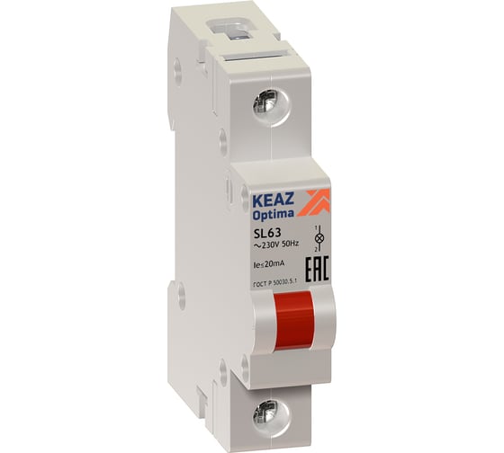 Лампа сигнальная КЭАЗ OptiDin SL63-B-24AC/DC-УХЛ3 138621