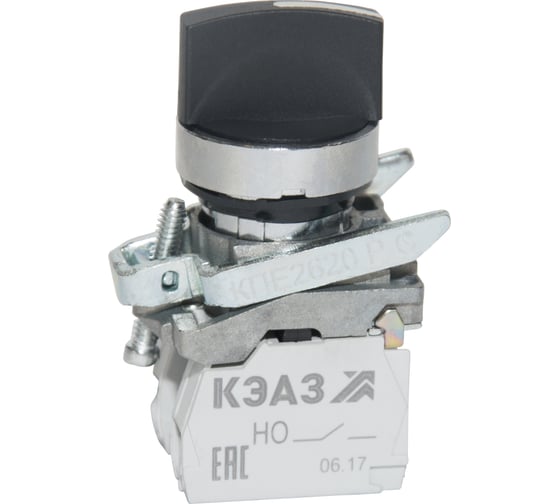 Переключатель КПЕ2602РС-черный-0но+2нз-ручка-фикс-3поз-IP65-КЭАЗ 14 шт 282736
