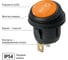 Выключатель клавишный TDM ELECTRIC KCD2-101N/FS 250В AC/DC, 1P, 6А, (3с), ON-OFF, черный корпус, желтая клавиша, LED, IP54 TDM SQ0746-0153 5