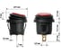 Выключатель клавишный TDM ELECTRIC KCD2-101N/FS 250В AC/DC, 1P, 6А, (3с), ON-OFF, черный корпус, красная клавиша, LED, IP54 TDM SQ0746-0150 3