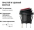 Выключатель клавишный TDM ELECTRIC KCD2-101N/FS 250В AC/DC, 1P, 6А, (3с), ON-OFF, черный корпус, красная клавиша, LED, IP54 TDM SQ0746-0150 7