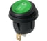 Выключатель клавишный TDM ELECTRIC KCD2-101N/FS 250В AC/DC, 1P, 6А, (3с), ON-OFF, черный корпус, зеленая клавиша, LED, IP54 TDM SQ0746-0152 1