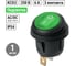 Выключатель клавишный TDM ELECTRIC KCD2-101N/FS 250В AC/DC, 1P, 6А, (3с), ON-OFF, черный корпус, зеленая клавиша, LED, IP54 TDM SQ0746-0152 2