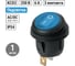 Выключатель клавишный TDM ELECTRIC KCD2-101N/FS 250В AC/DC, 1P, 6А, (3с), ON-OFF, черный корпус, синяя клавиша, LED, IP54 TDM SQ0746-0151 2