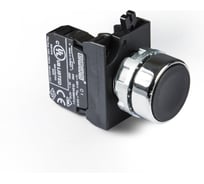 Нажимная кнопка Emas круглая черная CM102DH