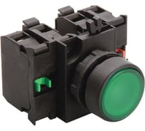 Нажимная кнопка Emas круглая зеленая 4НО CP303DY