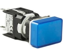 Сигнальная арматура Emas 16 мм, прямоугольная 12-24 AC/DC синяя D070DXM