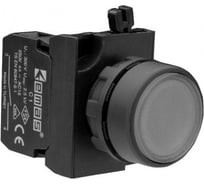 Нажимная кнопка Emas круглая черная 2НО CP101DH