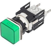 Сигнальная арматура Emas 16 мм, квадратная 12-24 AC/DC зелёная D090KXY